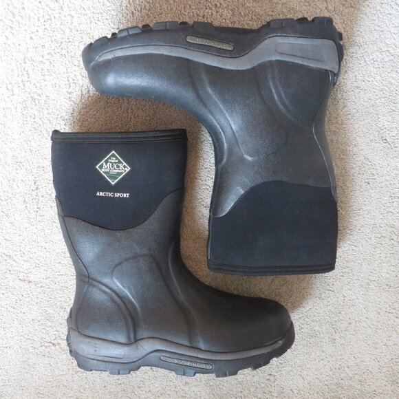 The Original Muck Boot Company Arctic Sport Mens Boots Size 12 Black - Picture 1 of 7
